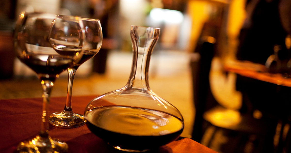 decantador de vino