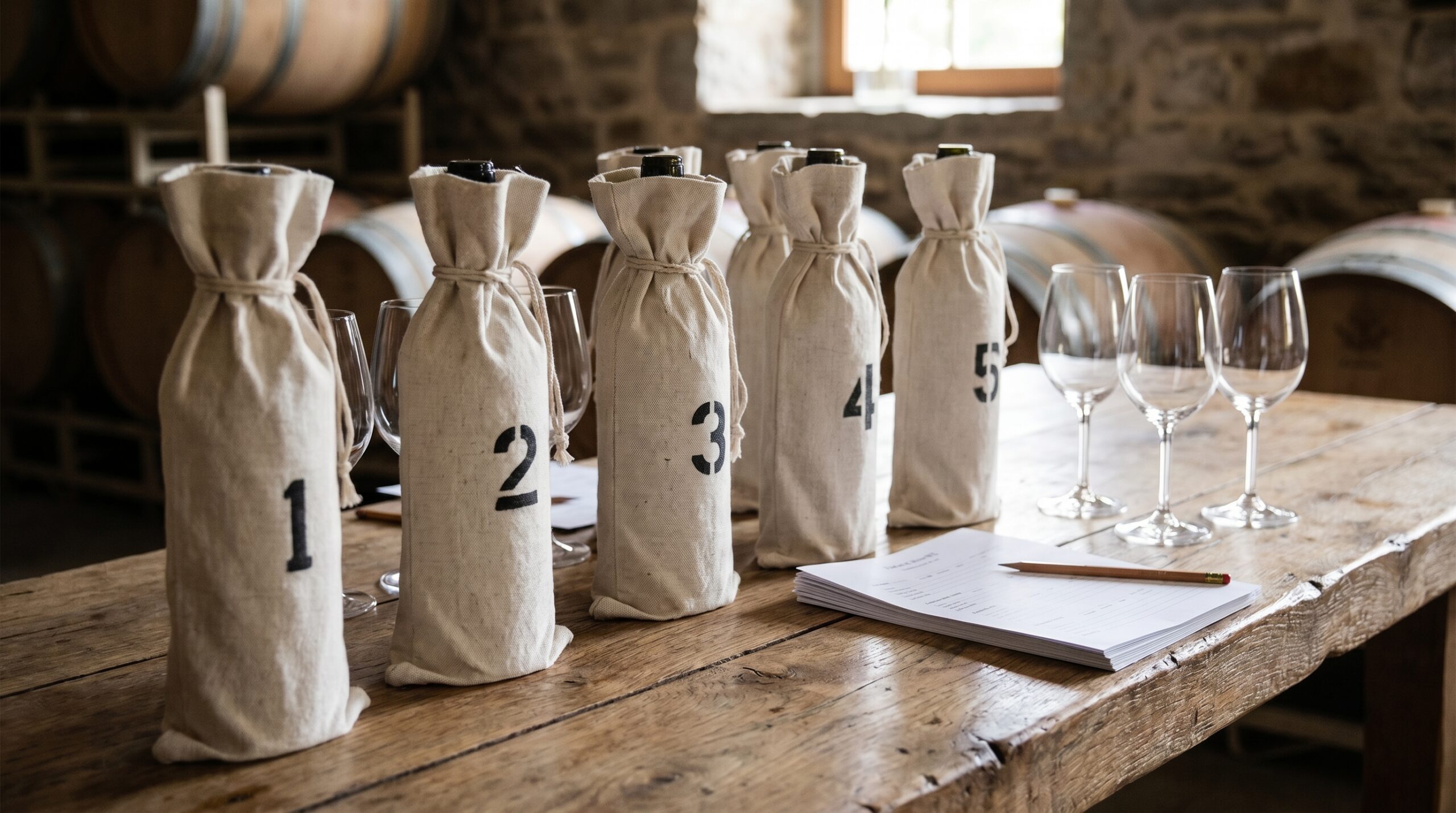 cata de vino a ciegas